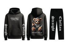 Load image into Gallery viewer, Straight Chillan Black Sweatsuit

